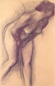 女性站裸体